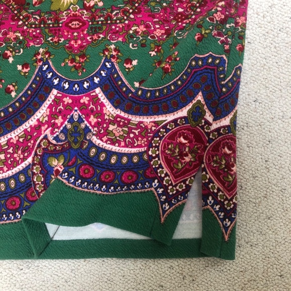 Anthropologie Maeve Sheffield Multicolor Floral Pencil Skirt Size 10 - Picture 6 of 14
